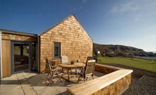 Load image into Gallery viewer, Close up of Marley shingles installed vertically on a property