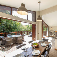 Load image into Gallery viewer, Marley antislip timber decking installed on a holiday cabin
